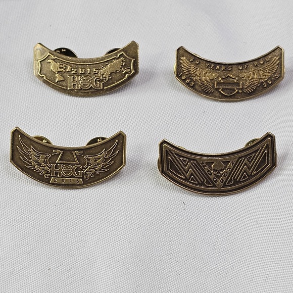 Jewelry - Lot Of 4 Harley Davidson Hoge Pins
